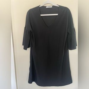 Mango Basics size 4 black dress top.